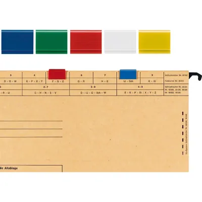 Immagine prodotto di Linguette colorate ELBA, in PVC, a clip, rosse