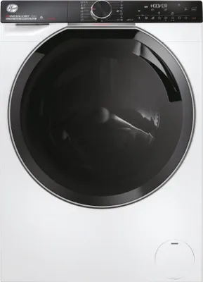 Produktbild von Hoover H-WASH&DRY 700 H7D 6106MBC8-S, Frontlader, Freistehend, Weiß, Links, Schwarz, Schwarz