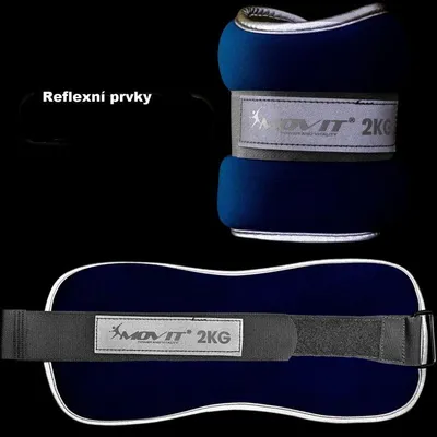 Obrázok produktu pre MOVIT neoprénové záťažové reflexné manžety, 2 x 1,5 kg