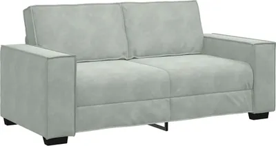 Produktbild von 2-Sitzer-Sofa Hellgrau 180x78x84 cm Samt
