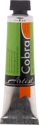 Image de Cobra Artist peinture à l'huile miscible à l'eau tube 40 ml vert permanent clair 618