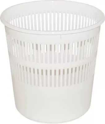 Obrázok produktu pre Papierkorb Kunststoff, Gitter, weiß, Inhalt: 11,50 Liter