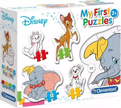 Produktbild von Clementoni Disney Tierfreunde Mein Erstes Puzzle 3-6- 9-12 Stücke Mehrfarbig 24 Months Mehrfarbig 24 Months
