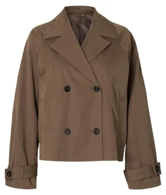 Produktbild von SELECTED WOMEN Damen Slfnew Cilo Short Trenchcoat #S, Chocolate Chip, Numeric_38