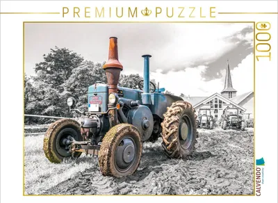 Produktbild von CALVENDO Puzzle Oldtimer Trecker Lanz Bulldog | 1000 Teile Lege-Größe 64 × 48 cm Foto-Puzzle für glückliche Stunden