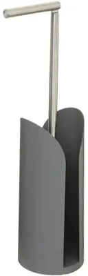 Produktbild von 5five Toilettenpapierhalter - Reservoir - grau - flexible Stange