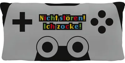 Produktbild von Sheepworld Plüschkissen Controller-Design, Motiv Zocken, Wendemotiv, 40x20x14 cm