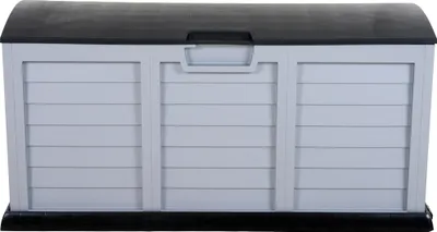 Produktbild von Kissenbox >Jumbo XXL< in silber, schwarz, Kunststoff - 61x69x140cm (BxHxT)