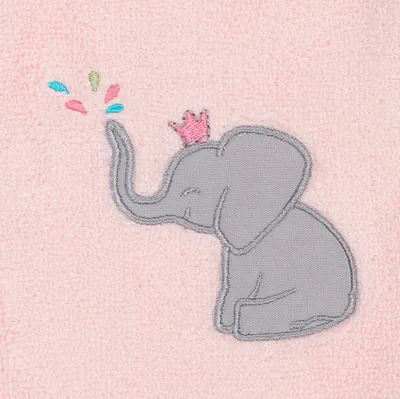 Produktbild von Smithy Kapuzenhandtuch Elefant, rosa