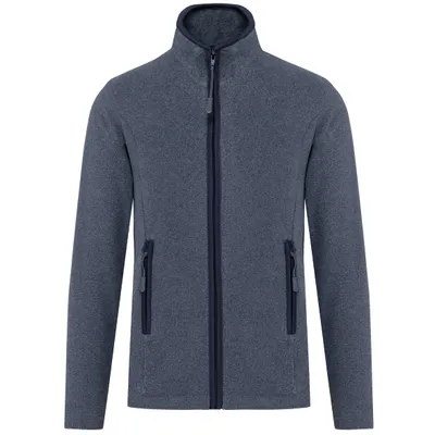 Produktbild von Kariban Damen Fleece Jacke Micro Fleecejacke Windjacke Winterjacke, Größe:2XL, Farbe:French Navy Heather
