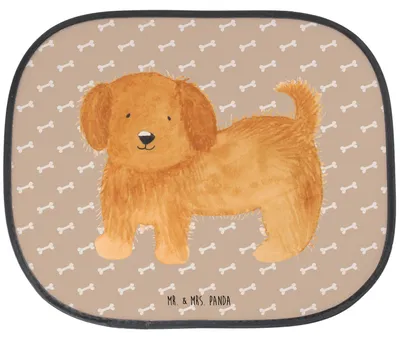 Produktbild von Mr. & Mrs. Panda Auto Sonnenschutz Hund Flauschig - Hundeglück - Geschenk, Sprüche, saugnapf, Hunde, Süß, Fürs, Sonnenblende, Niedlich, Hitzeschutz