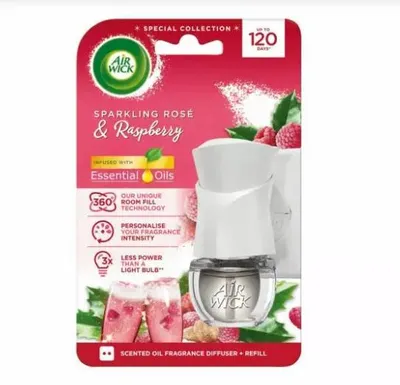 Image de Air Wick Diffuseur de parfum Rose Champagne et Framboise avec recharge 19ml