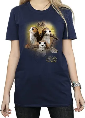 Produktbild von Star Wars: The Last Jedi - T-Shirt für Damen BI1180 (L) (Marineblau)