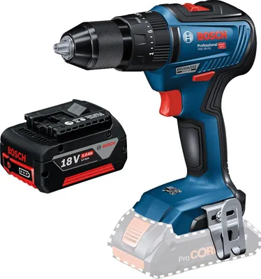 Image de Perceuse-visseuse à percussion sans fil GSB 18V-55 Bosch / 1x batterie 5,0 Ah