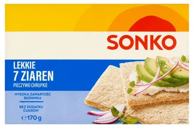 Image de Sonko. Mélange de graines légères. Pain croustillant, 170 g