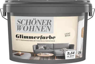 Produktbild von Schöner Wohnen Glimmerfarbe Light Beige 2,5 Liter