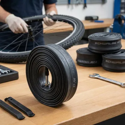 Produktbild von Rohr SCHWALBE AV13 26 "x1.50-2.40 (40/62-559) AV40mm Servicepaket
