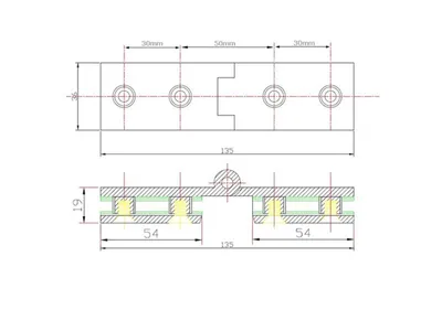 Produktbild von Glaszentrum Hagen - Duschtürbeschlag - Scharnier für Dusch-Tür - Glas auf Glas, 180°, Chrom