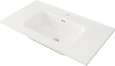 Produktbild von Jungborn Keramik Möbelwaschtisch SEIMILA 81 x 46 cm weiß glänzend