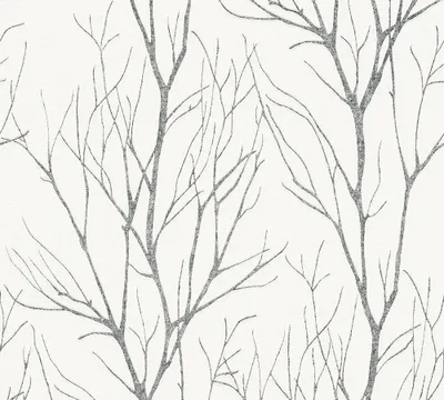 Produktbild von Profhome 372604-GU Natur Vliestapete Floral matt grau weiß 5,33 m2