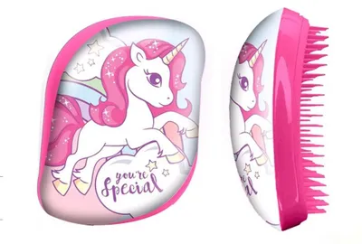 Produktbild von EUROSWAN Handhaarbürste Einhorn 9x6 cm
