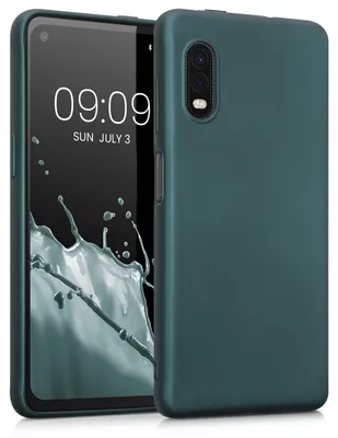 Produktbild von kwmobile Case kompatibel mit Samsung Galaxy Xcover Pro Hülle - Schutzhülle aus Silikon metallisch schimmernd - Handyhülle Metallic Petrol