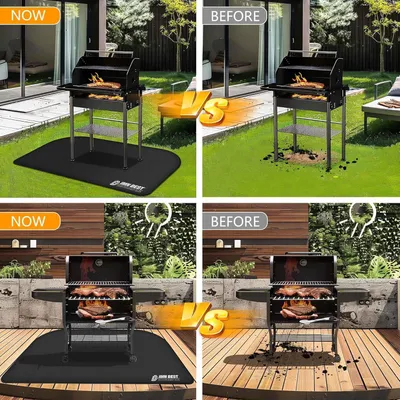 Produktbild von Hitzebeständige Grillmatte 180x100cm, silikon, wasserbeständig, für BBQ, Garten, Bodenschutz
