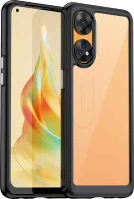 Image de Etui pour Oppo Reno8 T 4G transparent, antichoc étui de protection en silicone TPU noir