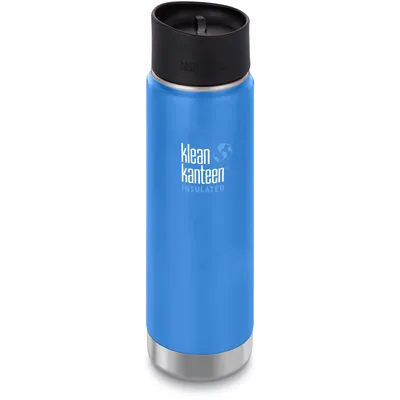 Obrázek produktu pro Klean Kanteen Wide, 0,592 l, Černá, Modrá, Nerezová ocel, Plast, Silikon, Nerezová ocel, 14 h, 48 h, 5,4 cm