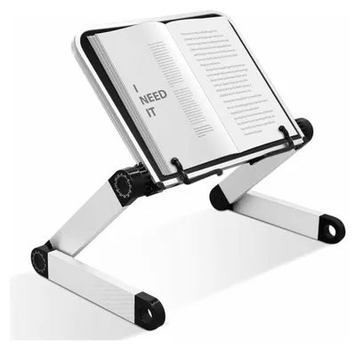 Produktbild von Buch Ständer Lesepult Bett,Ergonomischer Verstellbarer kochbuchhalter,Buchhalter Bett mit flexiblen Büroklammern,Leseständer
