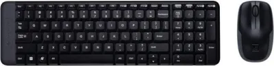 Produktbild von Logitech MK220, Kabellos, USB, Schwarz, Maus enthalten