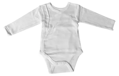 Produktbild von Neugeborenen Body Langarm » Baby Langarmbody Weiß » Wickelbody 3er Pack » Strampelanzug / Strampler: 50 Größe: 50