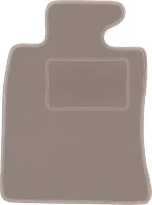 Produktbild von Fahrerfußmatte Velours beige passend für Mini Cooper II R57 (2006-2013, Cabrio) – mit Befestigungen – passgenau