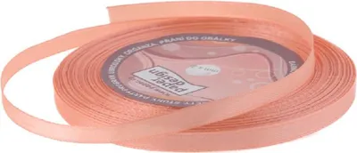 Obrázok produktu pre Stuha saténová 6 mm/32 m - lososová