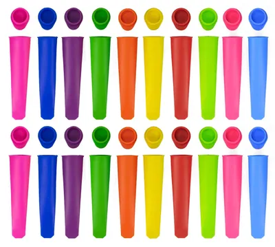 Eisformen-Set 20 Stück, Silikon, wiederverwendbar, BPA-frei