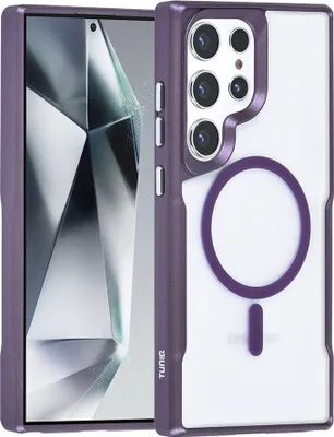 Immagine prodotto di Custodia posteriore TUNIQ per Galaxy S24 Ultra - Silicone Magsafe - Viola