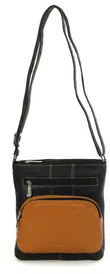 Immagine prodotto di DrachenLeder borsa in pelle da donna nero marrone 21x6x22 cm OTZ102S