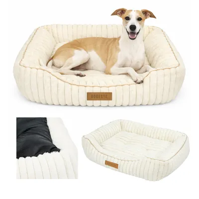 Produktbild von Dogeste Hundebett 85x65 cm weich rutschfest für kleine und mittelgroße Hunde