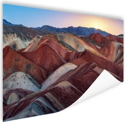 Produktbild von MuchoWow® Poster Danxia Landschaft China 60x40 cm - Schlafzimmerdekoration