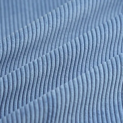 Imagen del producto de Tejido de terciopelo suave, color azul, 142 cm de ancho – Certificado