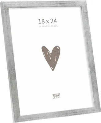 Produktbild von Deknudt Fotorahmen aus Holz S243D antiksilber 18x24 cm