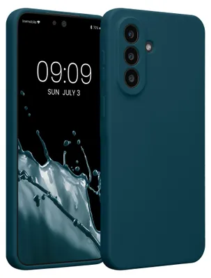 Produktbild von kwmobile Hülle kompatibel mit Samsung Galaxy A57 5G - Hülle Silikon gummiert - Handyhülle - Handy Case in Petrol matt