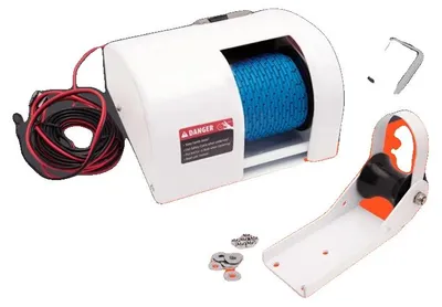 Produktbild von Elektrische Ankerwinde, Funkfernbedienung, salzwasserbeständiges Design, WEISS