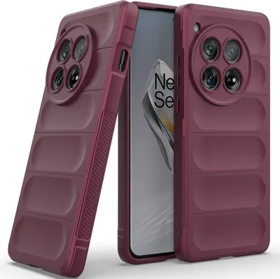 Produktbild von Handyhülle für OnePlus 12 5G Weich TPU Silikon Stossfest Anti-rutsch Hülle bordeaux