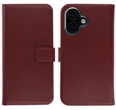 Image de Étui en cuir véritable Selencia pour Apple iPhone 17 - Bordeaux