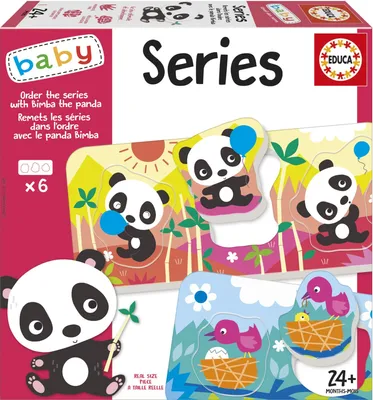 Immagine prodotto di EDUCA Baby puzzle Panda Bimba e amici 6x3 pezzi