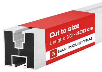 Obrázok produktu pre GAL-INDUSTRIAL | Montážny profil pv pre solárne panely - 10 cm – Typ S – Alu lišta solar – Rezanie na mieru