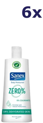 Produktbild von 6x Sanex Zero% Droge Huid Bodylotion 250 ml