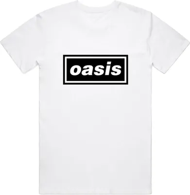 Produktbild von Oasis - "Decca" T-Shirt für Herren/Damen Uni RO508 (L) (Weiß)
