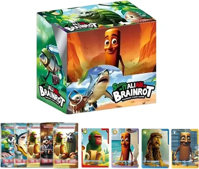 Produktbild von 288 Stück Italian Steal a Brainrot Karten, Sammelkarten, Brainrot Karten, Sammelkartenspiel, 36 Beuteln, Strategie Und Trading Card Game Für Jugendli